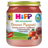 HiPP Homemade Deliciousness Bio, griesmeelpap met appel en rode vruchten, na 9 maanden, 200 g