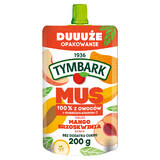 Tymbark Mousse in tube 100%, apple, mango, peach, banana, no added sugar, 200 g