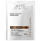 Apis Professional Coffee Shot, masque aux algues bio revitalisant, 20 g