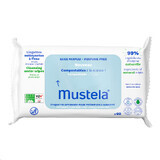 Mustela, reinigingsdoekjes, composteerbaar, ongeparfumeerd, vanaf de geboorte, 60 stuks