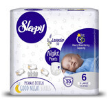 Nachtluiers Nr 6 X Large, 15-27 kg, 20 stuks, Sleepy