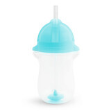 Munchkin Tip&Sip straw cup, blue, 296 ml