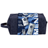 Nivea Men Silver Control kit, aftershave balsem 100 ml + douchegel 250 ml + anti-transpirant roll-on 50 ml + gratis make-up kit