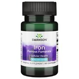 Swanson Iron Fumarate, iron fumarate, 60 capsules