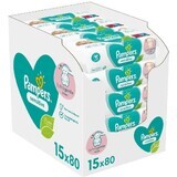 Pampers Sensitive Baby Toallitas Limpiadoras 15 x 80 pcs