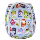 T-Tomi Swimsuit with diaper, blue owl, size S 5 - 8 kg