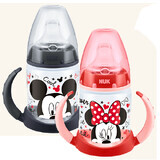 Biberon Mickey en PP avec tétine en silicone et adaptateur, +6 mois, 150 ml, Nuk