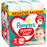 Pampers Pants Pañales Desechables 3 (6-11 kg) - Entrega mensual 204 pzas