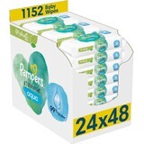 Pampers Harmonie Aqua Toallitas húmedas sin plástico 24 x 48 pcs