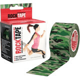 Kinesiology tape RockTape Design, green masked 5 m