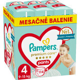 Pampers Premium Care Nappies, mărimea 4, 9kg-15kg 114 buc