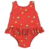 Bambino Mio Girls Full Length Swimsuit Red Fish Sizes. M