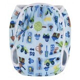 T-Tomi Swimsuit with diaper, blue machine, size S 5 - 8 kg