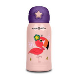 Isoleerfles We Care, Roze met Flamingo, 500 ml, Nava