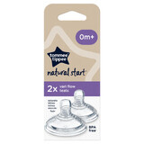 Natural Start Variable Flow Speen, +0 maanden, 2 stuks, Tommee Tippee