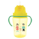 Mug en paille, jaune, 350 ml, +18 mois, Dodie