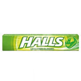 Halls Limetten Bonbons mit frischem Limettengeschmack, 9 Stück, Kraft Food