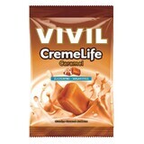 Suikervrij snoepje Creme Life met karamelsmaak, 110 g, Vivil