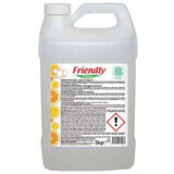 Detergent de vase cu ulei organic de portocala, 5 Kg, Friendly Organic