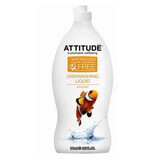 Detergent lichid de vase cu coaja de citrice, 700 ml, Attitude