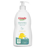 Detergent lichid de vase cu ulei organic de lamaie, 500 ml, Friendly Organic