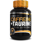 Cafeïne + Taurine 80 mg, 60 capsules, Biotech USA