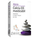 Calcium D3 kauwtabletten, 30 tabletten, Alevia