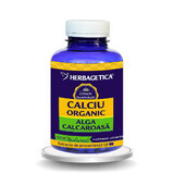 Calciu Organic cu alga calcaroasă, 120 capsule, Herbagetica