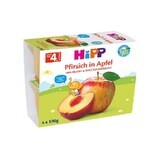 Appel en perzik snack 4x 100g, Hipp