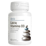 Calcium Vitamine D3, 40 comprimés, Alevia