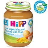 Smakelijke groenten en aardappelen met kalfsvlees, +4 maanden, 125 g, Hipp