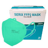 Beschermingsmaskers FFP2, groen, 20 st, Serix