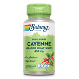 Cayennepeper 450 mg Solaray, 100 capsules, Secom