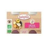 Biologische Fruit Delight Puree, +6 maanden, 2x130g, BabyBio