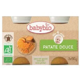 Biologische zoete aardappelpuree, +4 maanden, 2x 130g, BabyBio