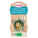 Bio Spinat- und Lachspüree, +8 Monate, 2X200g, BabyBio