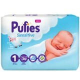 Pannolini Baby Sensitive n. 1, 2-5 kg, 36 pezzi, Bignè