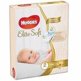 Couche Elite Soft No. 2 Jumbo, 4-6 kg, 66 pcs, Huggies