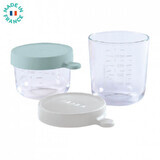 Set de 2 récipients en verre, 150/250 ml, Vert, Beaba