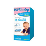 WellKid Baby- en Peutersiroop 14 vitaminen en mineralen, 150 ml, Vitabiotics