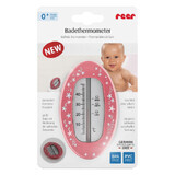 Ovale badthermometer, rode bes, Reer
