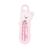 Badthermometer, roze teddybeer. Babyono