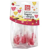 Lollypops Eco lolly's aardbei en vanillesmaak, 8 stuks, Baule Volante