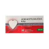 Acide acétylsalicylique 100 mg, 30 comprimés gastro-résistants, Krka