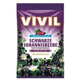 Bomboane fără zahăr cu coacăze negre și vitamina C, 60 g, Vivil