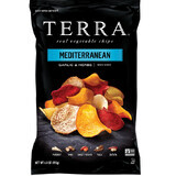 Chipsuri mediteranean cu usturoi si ierburi aromate, 110 g, Terra