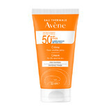 Avene Crema SPF 50+ Solare Viso per Pelli Sensibili e Secche, 50ml