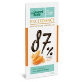 Zwarte chocolade 87% met sinaasappels Zoet &amp; Veilig, 90 g, Sly Nutrition