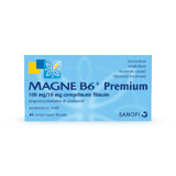 Magne B6 Premium, 100 mg/10 mg, 40 filmomhulde tabletten, Sanofi
