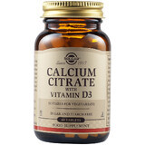 Calciumcitraat met vitamine D3, 60 tabletten, Solgar